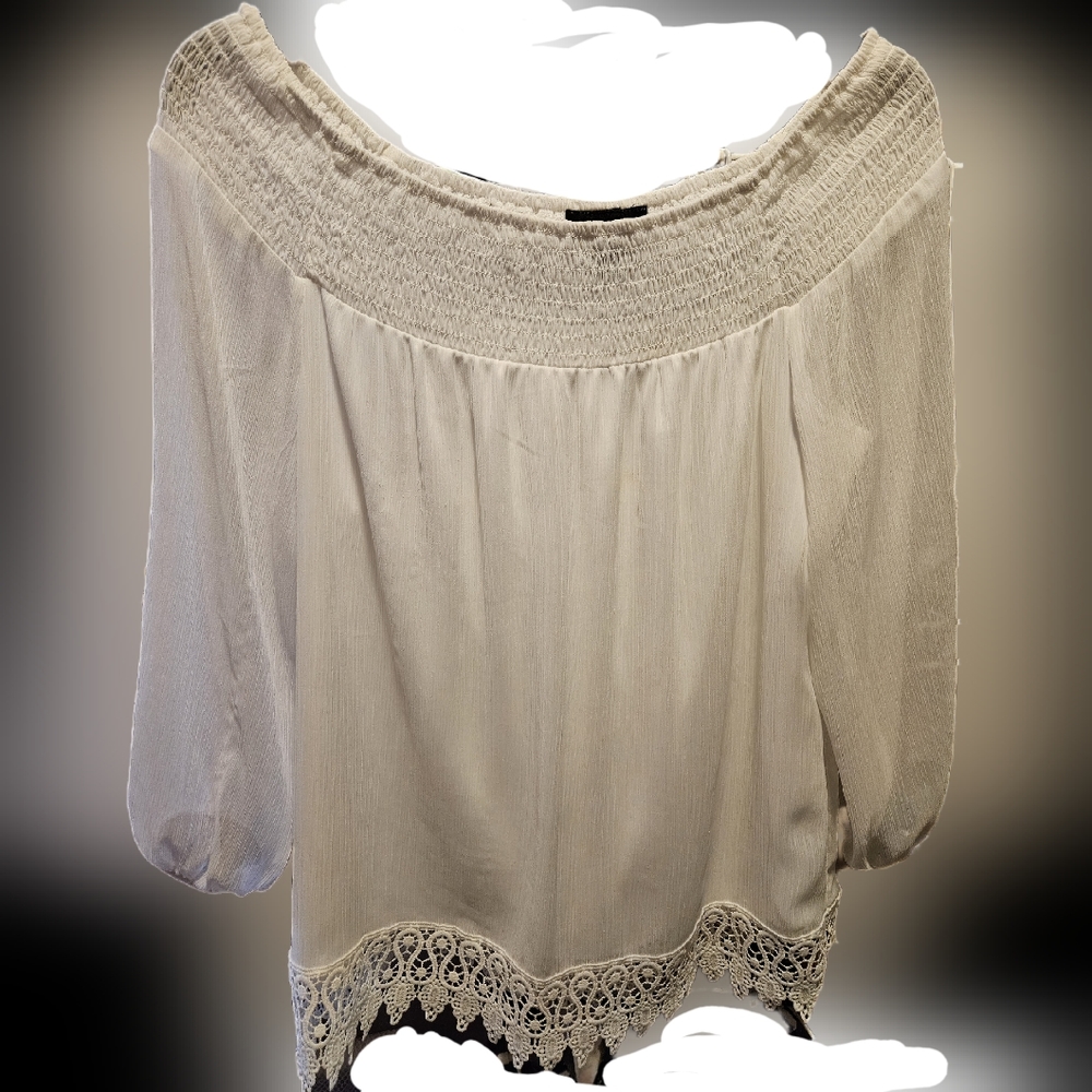 AB Studio blouse with lace detail